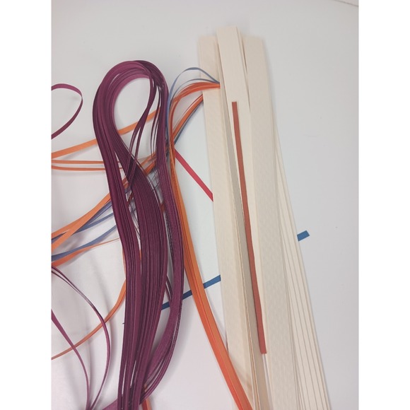Lot‎ Of Quilling paper strips Quill Art- Red/Green/Blue/White/Purple By Gini - Picture 8 of 8